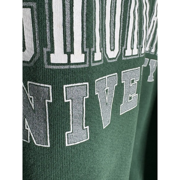 Vtg Michigan State Spartans Crewneck Sweatshirt 90s DOUBLE SIDE XL MSU Sparty - Picture 6 of 12